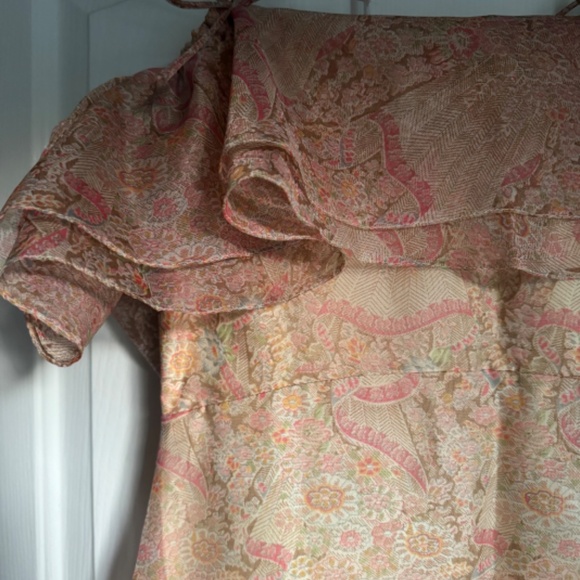 Floaty ethereal organza vintage gown, xs - Picture 5 of 7